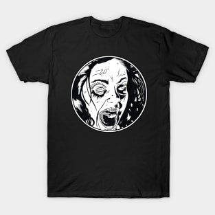 LINDA - Evil Dead (Circle Black and White) T-Shirt